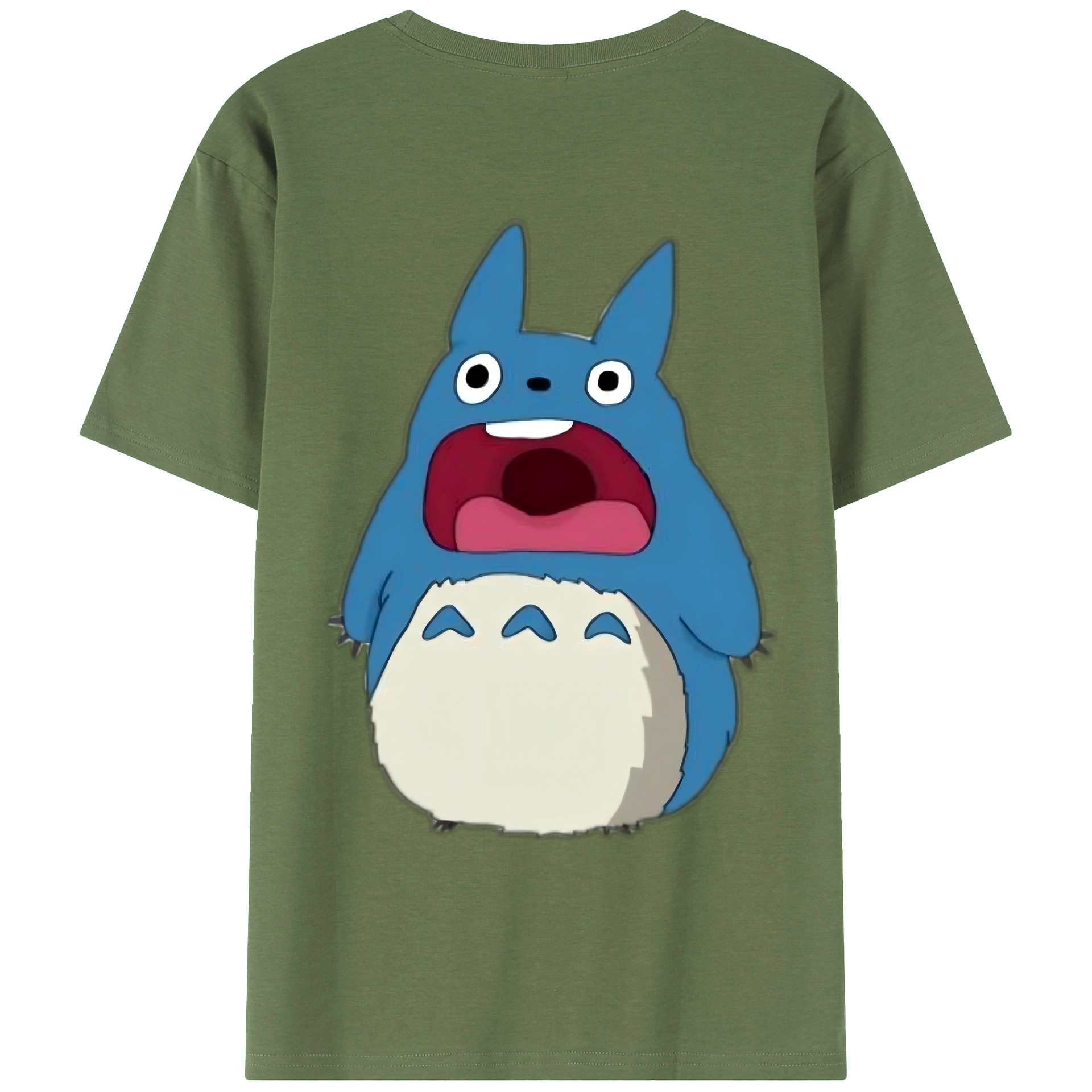 （画像用） となりのトトロ 草壁メイ 草壁サツキ My Neighbor Totoro Satsuki Kusakabe Mei Kusakabe 綿100％ メンズ半袖Tシャツ（バックプリント） 通気性